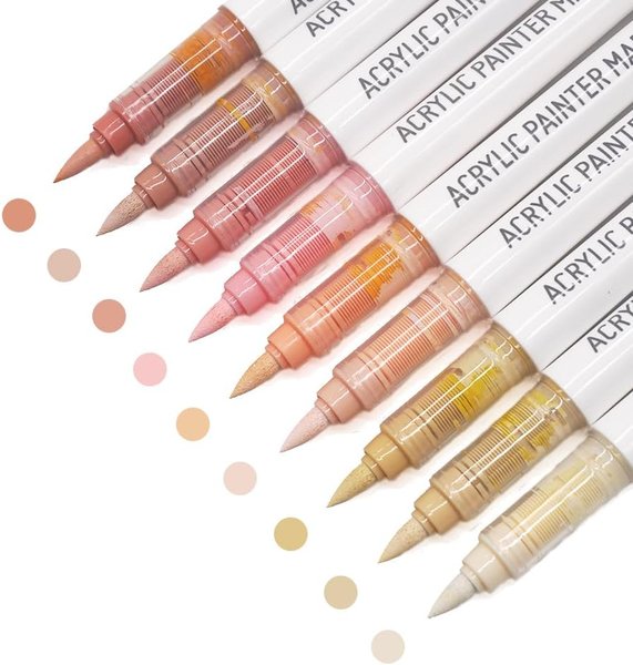 Набор акриловых маркеров Languo, "Colour of skin series 2.0"( 9шт.) - изображение 0