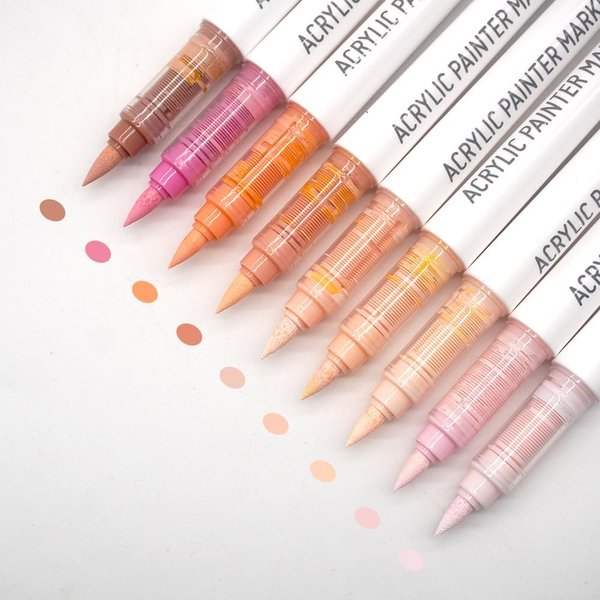 Набор акриловых маркеров Languo, "Colour of skin series"(9шт.) - изображение 0