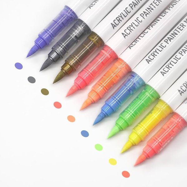 Набор акриловых маркеров Languo,"Dopamine series" (9шт.) - изображение 0