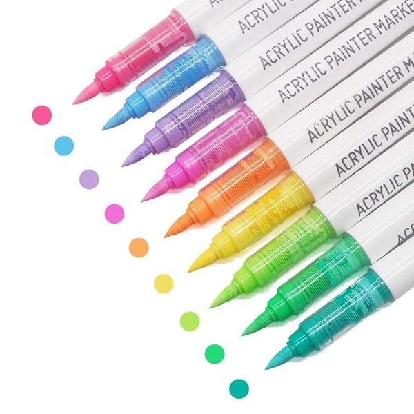 Набор акриловых маркеров Languo,"Dopamine series 2.0" (9шт.) - изображение 0