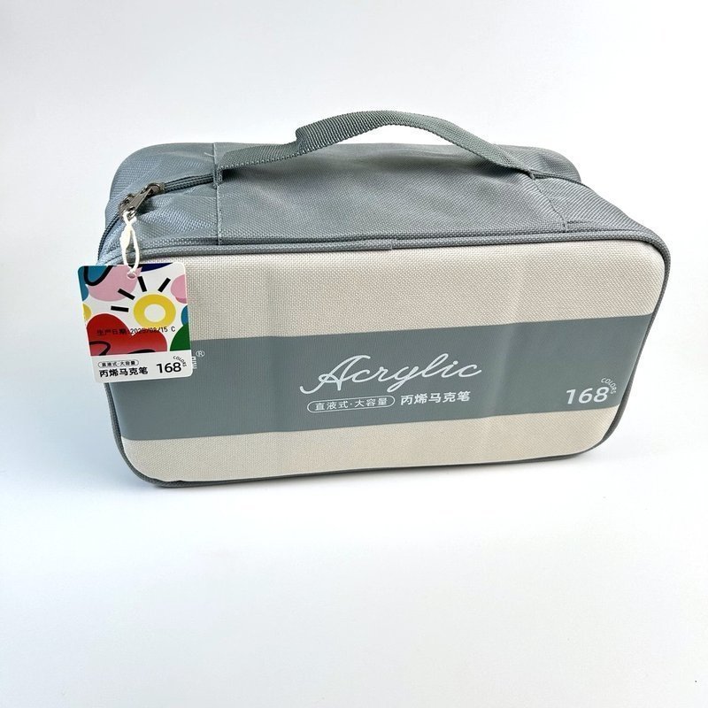 Набор акриловых маркеров Grasp 168 в пенале (наконечник кисть)