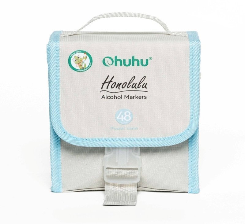 Ohuhu Honolulu 48 пастельных оттенков, двусторонние спиртовые художественные маркеры для рисования, кисть и долото .