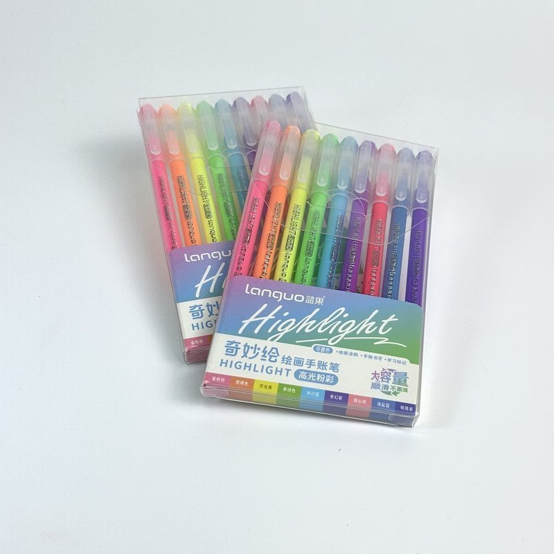 Набор гелевых ручек Languo, серия Haghlight, 0.6 мм. (9шт. )