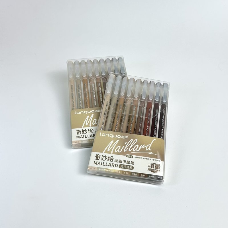 Набор гелевых ручек Languo, серия Maillard, 0.6 мм. (9шт. )