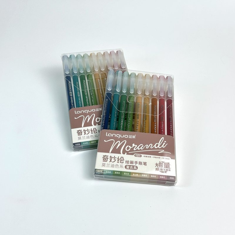 Набор гелевых ручек Languo, серия Morandi-Retro, 0.6 мм. (9шт. )