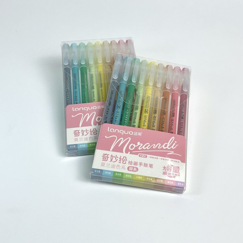 Набор гелевых ручек Languo, серия Morandi-Sweet, 0.6 мм. (9шт. )