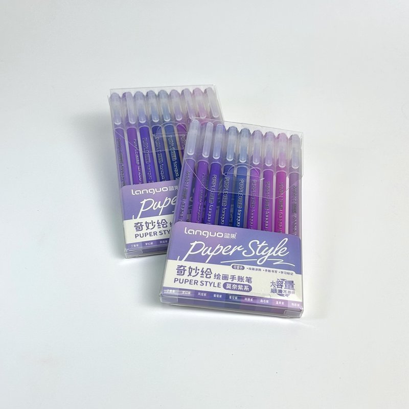 Набор гелевых ручек Languo, серия Puper style, 0.6 мм. (9шт. )