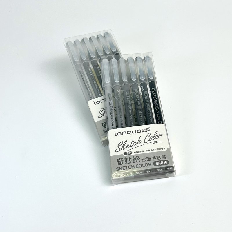 Набор гелевых ручек Languo, серия Cketch color, 0.6 мм. (6шт. )