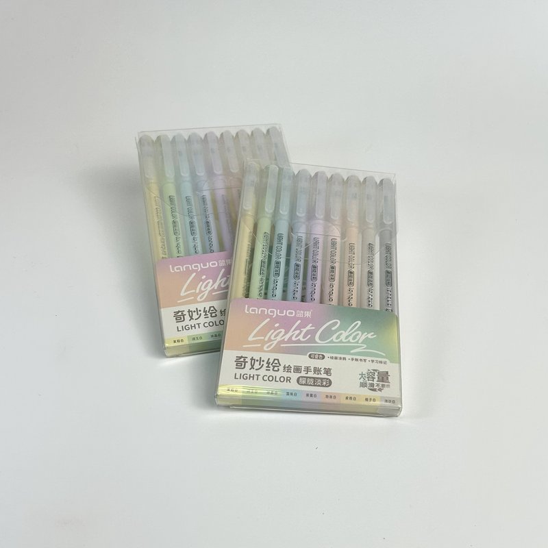 Набор гелевых ручек Languo, серия Light color, 0.6 мм. (9шт. )